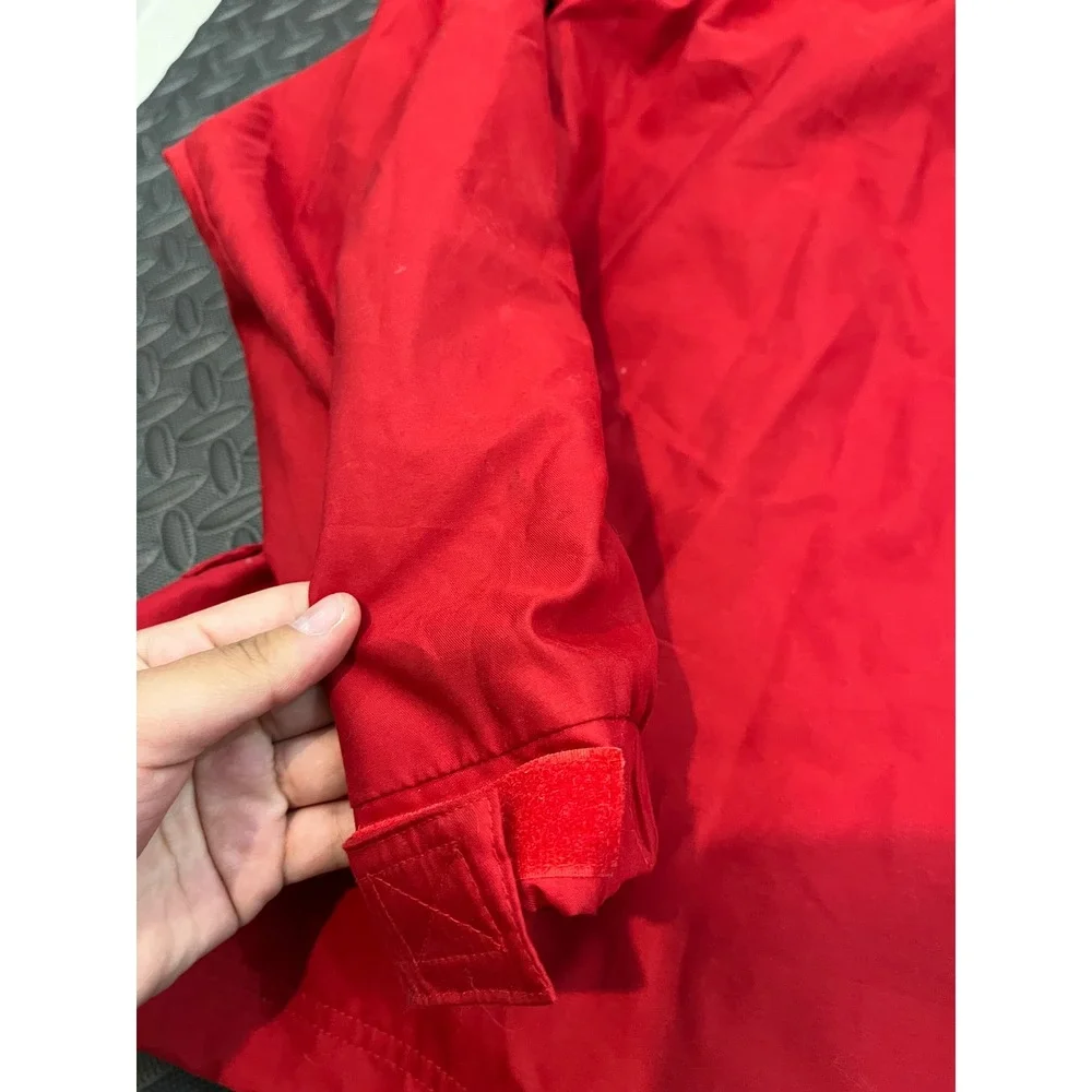 Adidas Windbreaker Jacket Mens XL Red NC State Wolfpack NCAA‎ Full Zip Coat